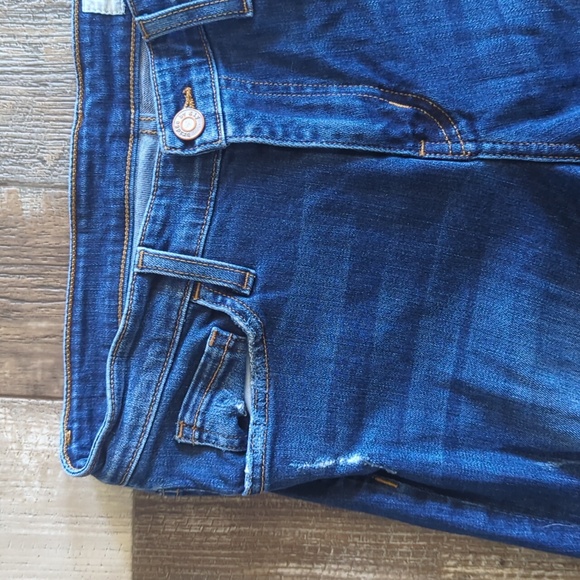 BRIDGE By GLY Mid Rise Skinny stretch distressed jeans style #BG5100L sz 28 euc - Picture 5 of 11